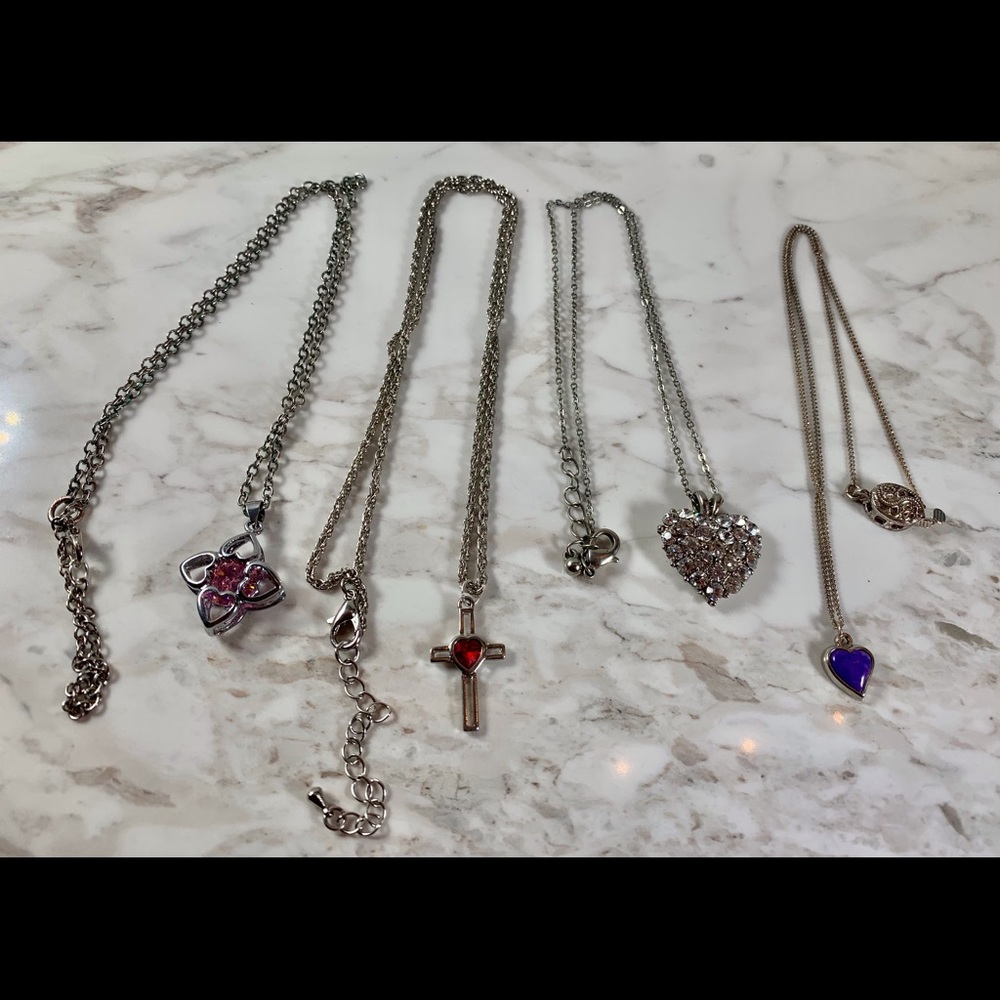 Heart Necklaces Lot